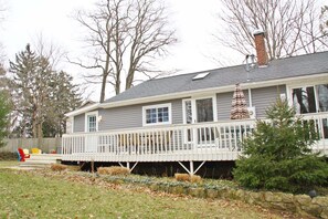 Exterior - Bootleggers: Walk to Downtown Saugatuck, Fire Pit, Deck, Pet-Friendly (Saugatuck)
