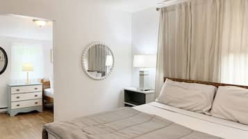 4 slaapkamers, een strijkplank/strijkijzer, wifi, beddengoed