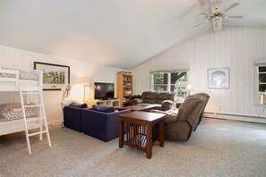 TV, fireplace, DVD player