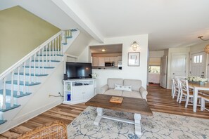 TV - Homeport - Modern oceanfront cottage overlooking quintessential Mackerel Cove (Bailey Island)