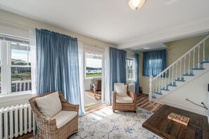 Interior - Homeport - Modern oceanfront cottage overlooking quintessential Mackerel Cove (Bailey Island)