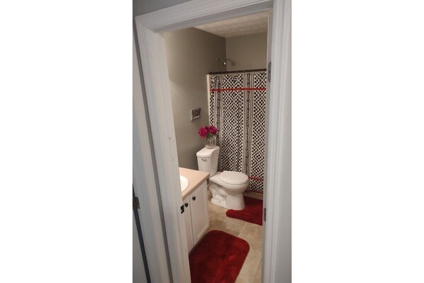 Towels, soap, toilet paper