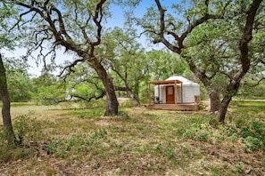 Cabin, 1 Bedroom | Exterior - Ot 3515h Texas Yurt Haus: Horned Frog 1 Bedroom Cabin by RedAwning (New Braunfels)