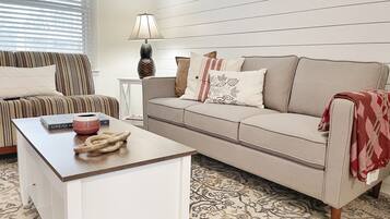 Smart-tv och eldstad