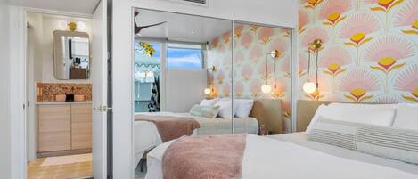 2 chambres, fer et planche Ă repasser, Wi-Fi, literie fournie