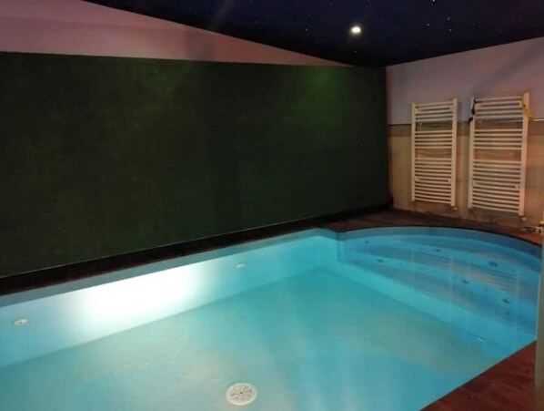 Indoor pool, a heated pool