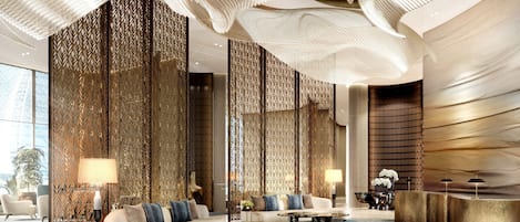 Coin salon dans le hall