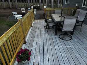 Outdoor dining - Ride your ATVs and snowmobiles directly from the house! (Iron River)