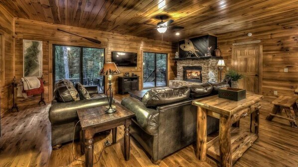 تلفزيون، مدفأة، ألعاب فيديو، مشغل دي في دي