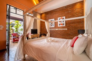1 chambre, fer et planche Ă repasser, Wi-Fi gratuit, draps fournis