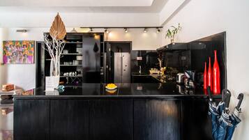Villa, 4 Bedrooms, Smoking, Private Pool | Private kitchen | Microwave, coffee/tea maker, electric kettle, toaster