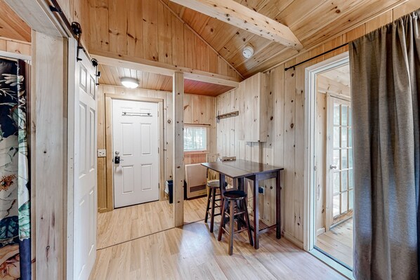 Interior - Dog-friendly studio cabin with deck, kitchenette, & fast WiFi - steps to Acadia (Mount Desert)