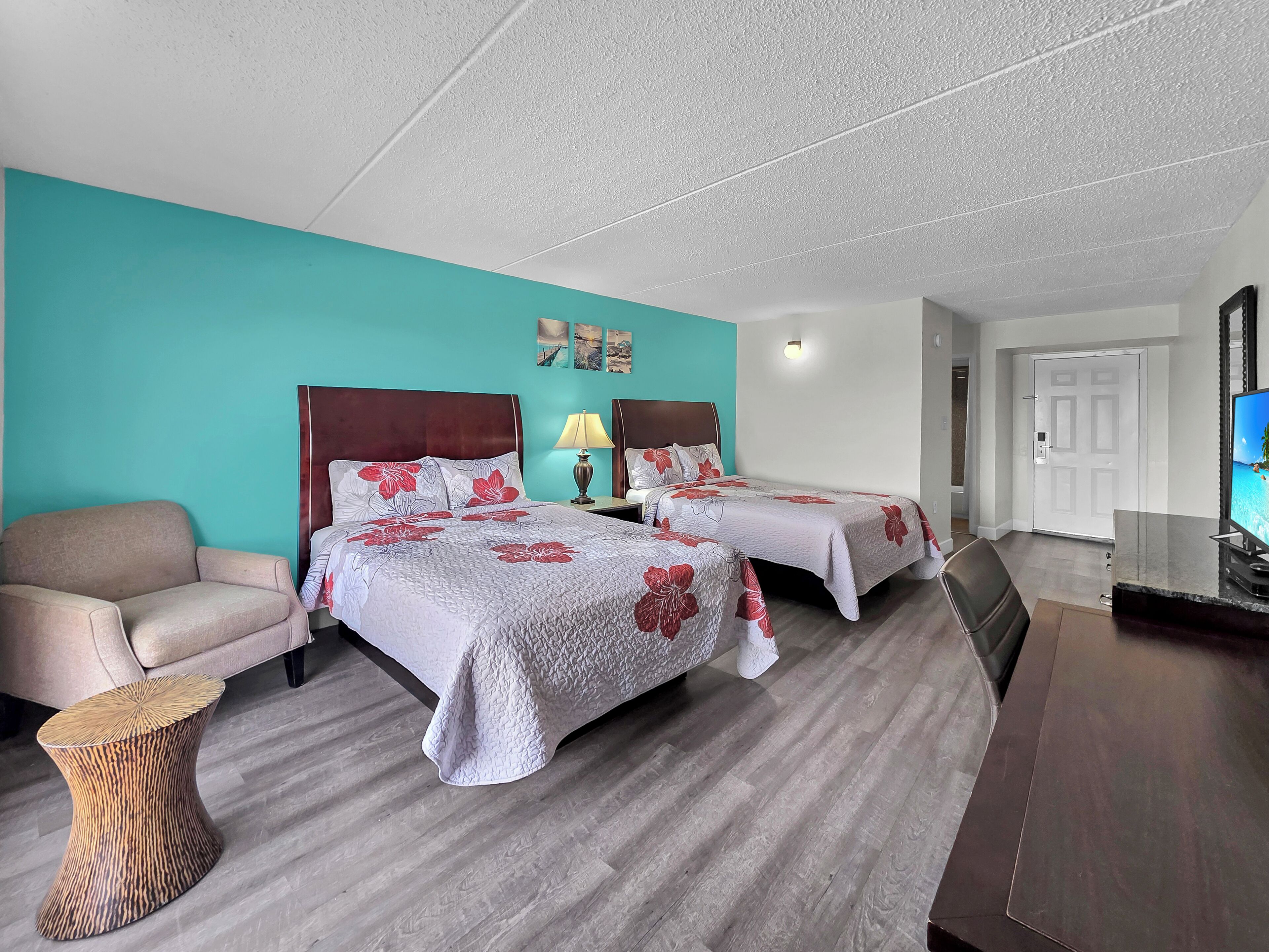 Down duvets, memory-foam beds, individually decorated