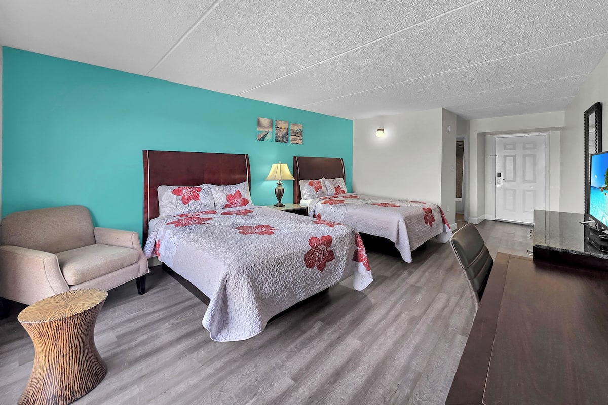 Down duvets, memory-foam beds, individually decorated