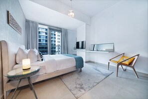 Comfort Apartment | 1 bedroom, in-room safe, blackout drapes, iron/ironing board - Maison Privee - Sparkle Tower 3 (Dubai)