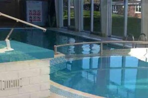 Indoor pool, a heated pool