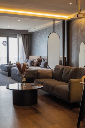 Elegant Seaview Projector Lounge by The Only Bnb | Living area - The Landmark by The Only Bnb (George Town)