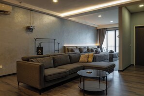 Luxury Seaview Projector Lounge by The Only Bnb | Living area - The Landmark by The Only Bnb (George Town)