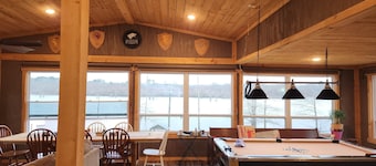 Cozy home with great fishing from dock.Peaceful and Private with nature trails.