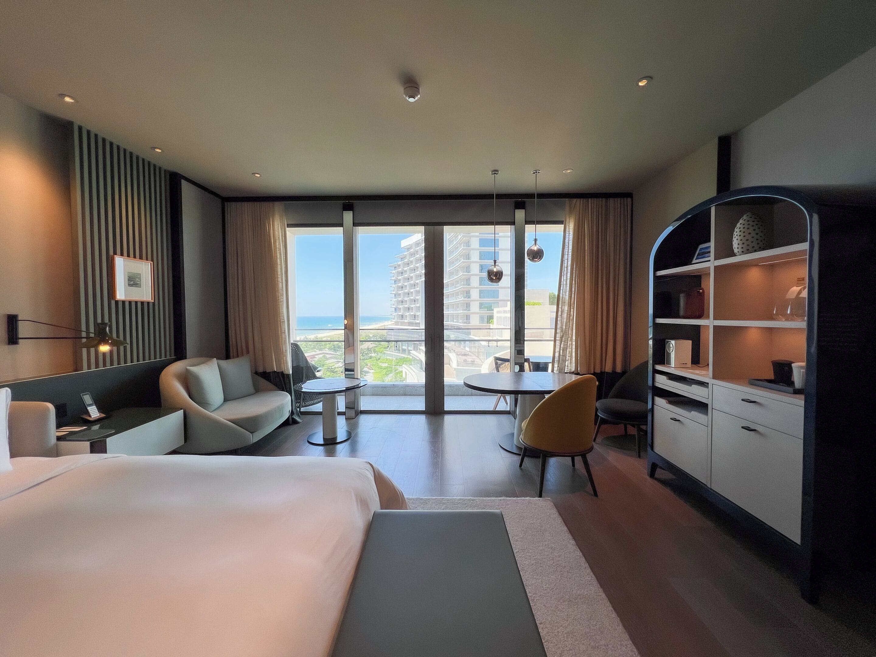 Vista a la playa o el mar