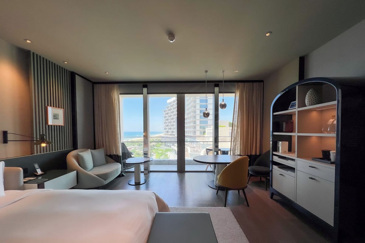 Vista a la playa o el mar