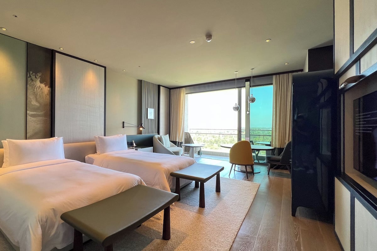 Vista a la playa o el mar