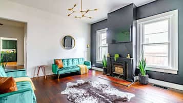 Smart TV, books, video library, offices