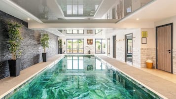 Indoor pool, a heated pool