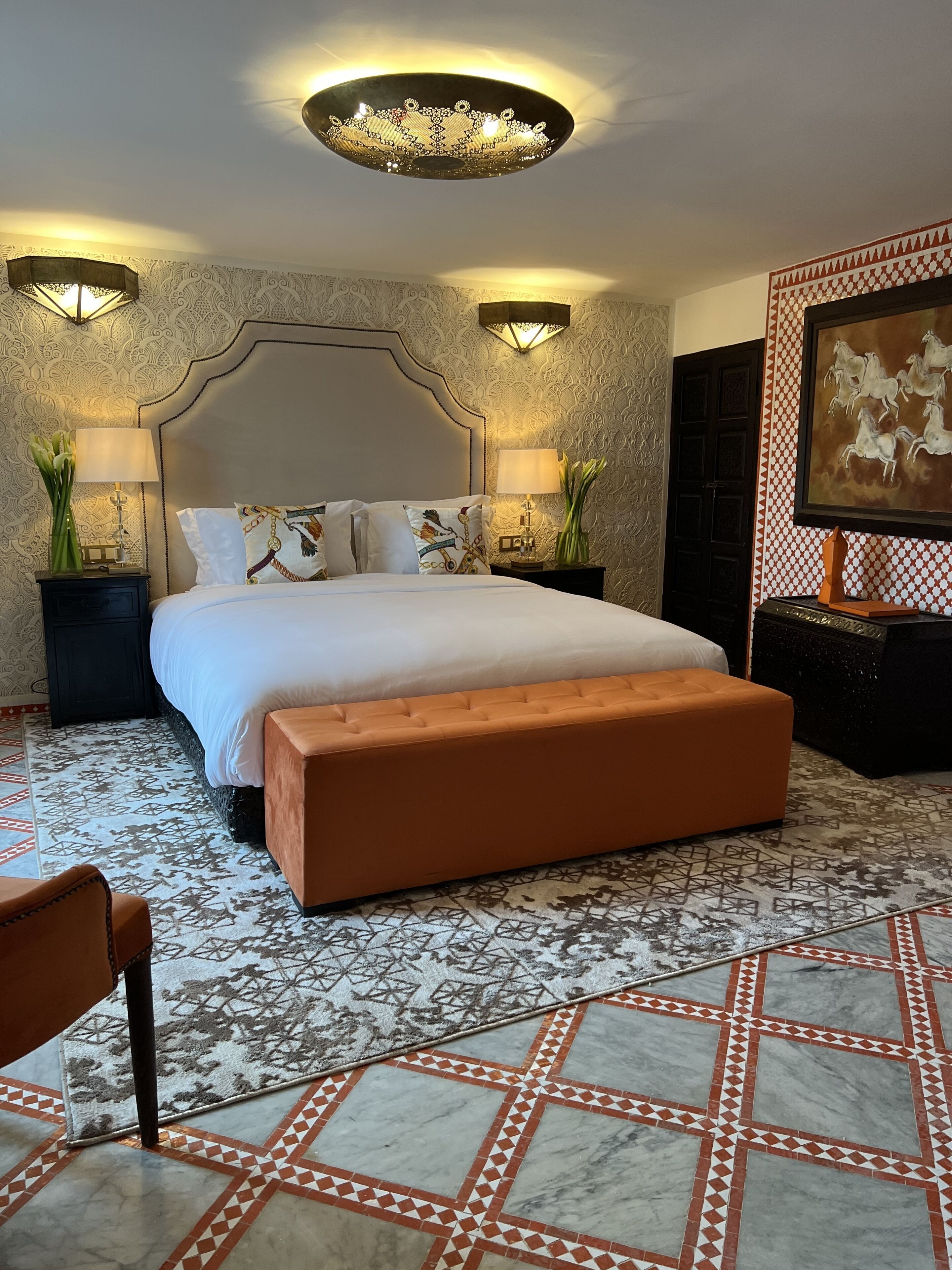 Premium bedding, down comforters, individually decorated