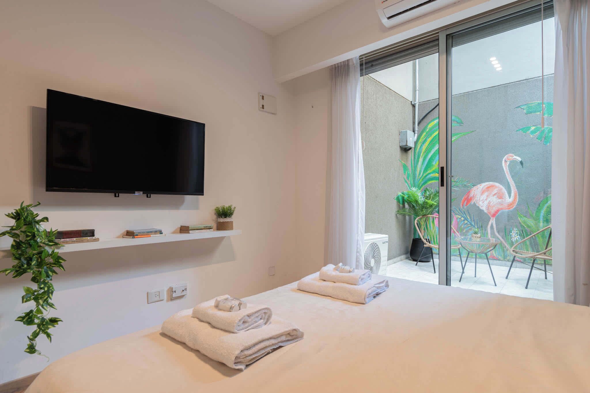 1 bedroom, desk, iron/ironing board, WiFi