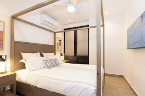 2 室のベッドルーム、旅行用ベビーベッド、WiFi (無料)、ベッドシーツ