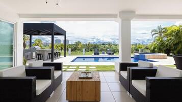 A heated pool