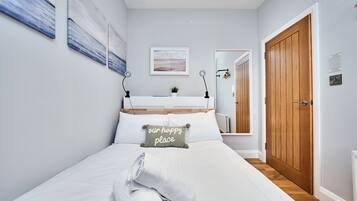 Individually decorated, individually furnished, desk, laptop workspace