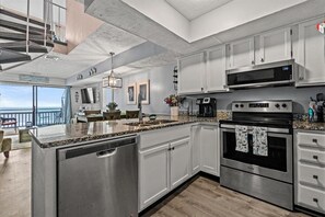 Coffee/tea maker, cookware/dishes/utensils - Sand Dollar, Unit 303 - 3 Bedrooms Oceanfront (Garden City Beach)