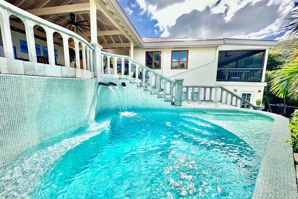 Beautiful waterfall pool