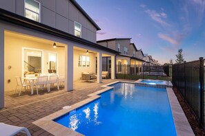 A heated pool