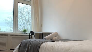 1 chambre, fer et planche Ă repasser, draps fournis