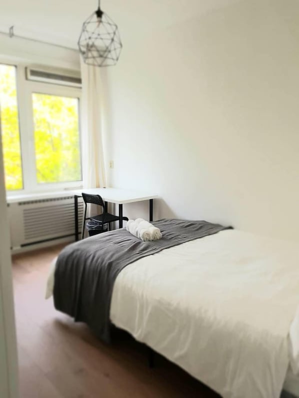 1 bedroom, iron/ironing board, bed sheets