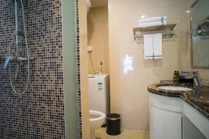 Bathroom - Xingwoli Hotel Apartment (Guangzhou Luogang Wanda Plaza Suyuan Subway Station) (Guangzhou)