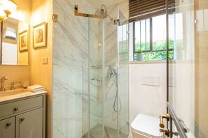 Shower, hair dryer