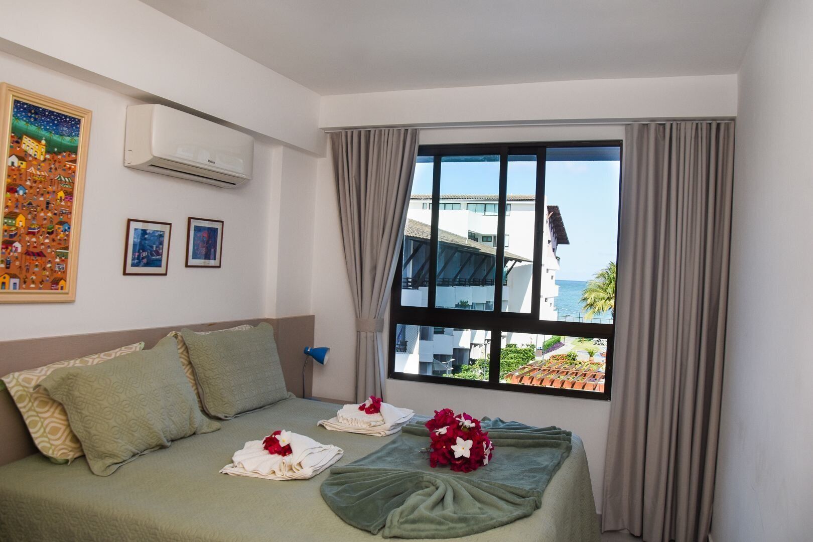 Blackout curtains, iron/ironing board, free WiFi