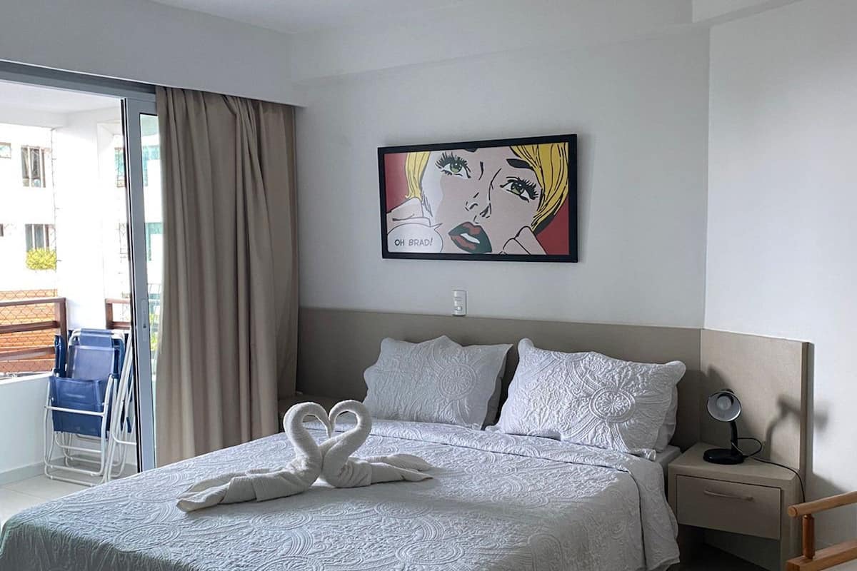 Eenvoudig appartement | 1 slaapkamer, verduisterende gordijnen, een strijkplank/strijkijzer