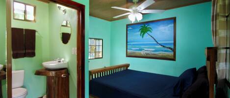 Blackout curtains, free WiFi, bed sheets