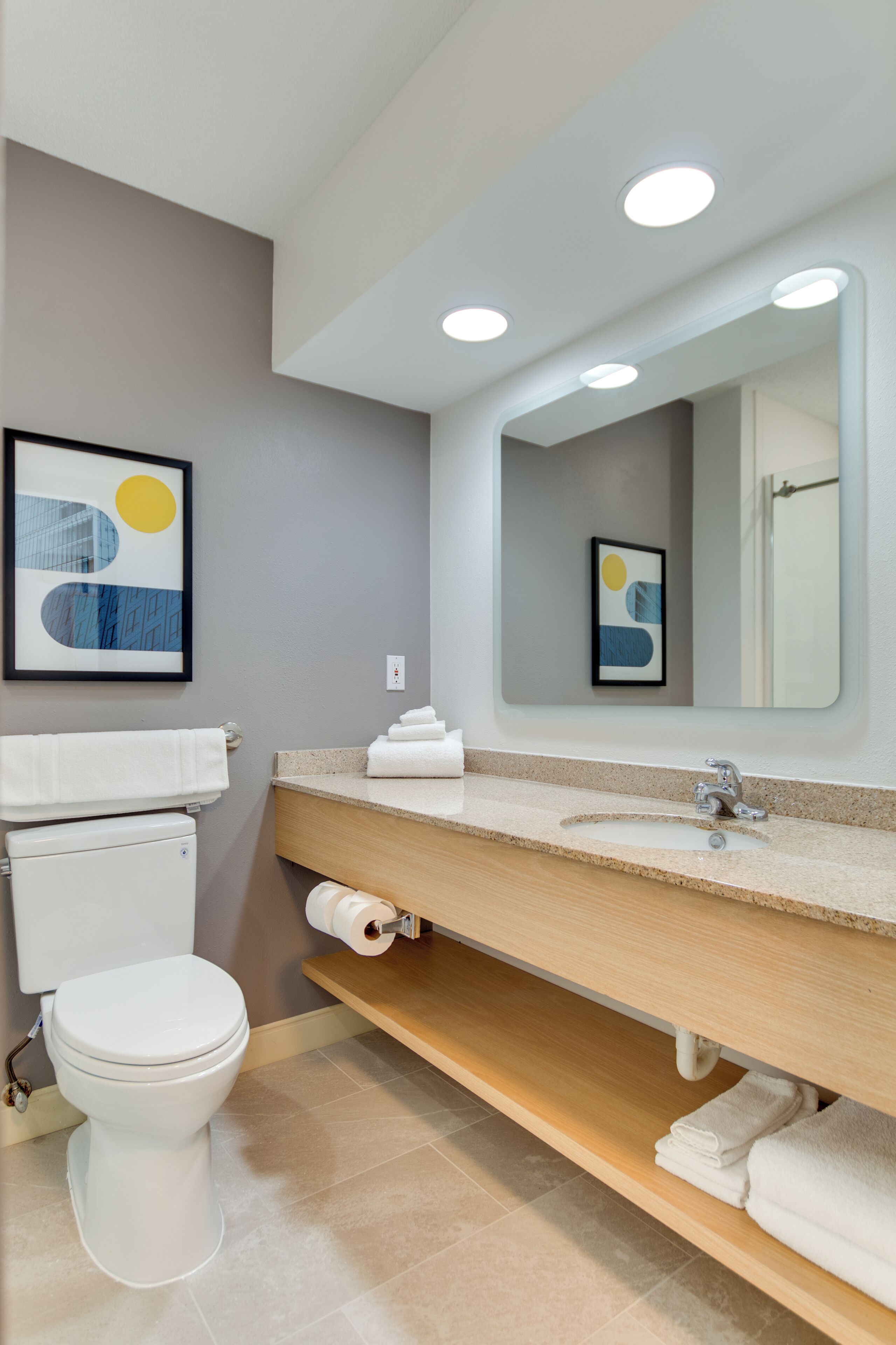 Free toiletries, hair dryer, towels