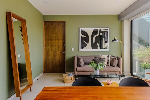 Smart TV, stereo - NEW! Stylish 1BR near Reforma & the Monument (Ciudad de México)