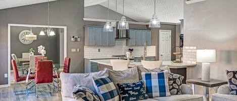 Een smart-tv en een open haard