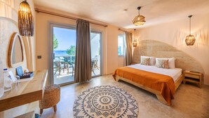 Ropa de cama de alta calidad y minibar 