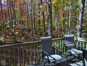 Property grounds - Cabin on wooded ridge, stair-free, 2 bedroom, child & pet friendly (South Bloomingville)