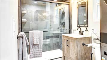 Free toiletries, hair dryer, towels