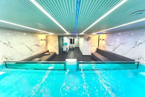 Piscine couverte, piscine chauffée